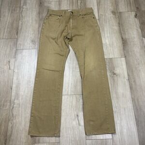 J.Crew Vintage Slim Straight Jeans Pants Cotton Casual Brown 32x34
